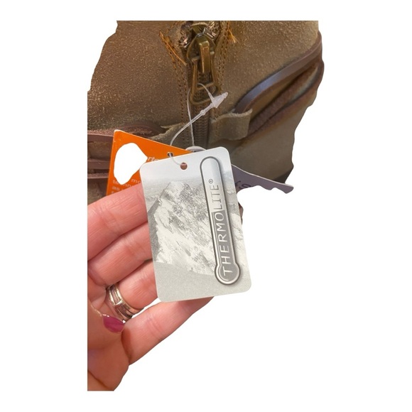 NEW! Aqua Stop Repels Moisture Retains Heat. Heeled Boots with Wrap Detail - Picture 7 of 11